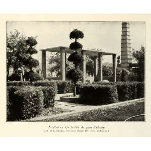  1937 Print Paris Exposition Yew Gardens Quai dOrsay 