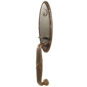  Emtek 4704 Oil Rubbed Bronze   Oval Ribbon and Reed Dummy 
