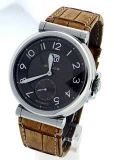 Milus Zetios NEW Stainless Big Date Brown Dial Watch  
