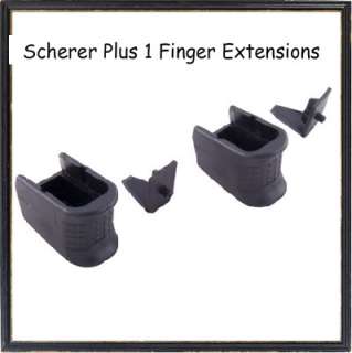 Scherer Plus + 1 Finger Grip Extension Fits Glock 36  