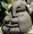 ZEN BUDDHA HORSE Sculpture Stone Yoga Garden Statue o  