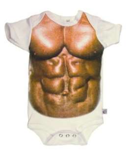  Muscle Man   Humorous Baby Boy Bodysuit Clothing