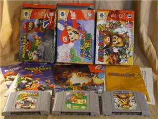 Nintendo 64 Console 3 Controllers 2 Memory Cards Rumble Pack 9 Games 