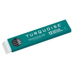  Turquoise Drawing Leads, 2mm, HB, Black, 12 per Tube 