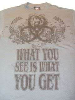 BATISTA What You See Is What You Get WWE GREY T shirt  
