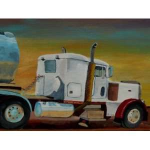  King of the Road, Original Painting, Home Decor Artwork 