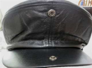 Harley Davidson Medium 100th Anniversary Edition Leather Cap Hat Beret 