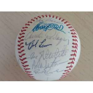  1981 Yankees Team Signed Baseball 26 Sigs Jsa Loa 