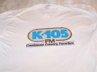 K105 FM Country Radio WQXK Youngstown OHIO T Shirt   XL  