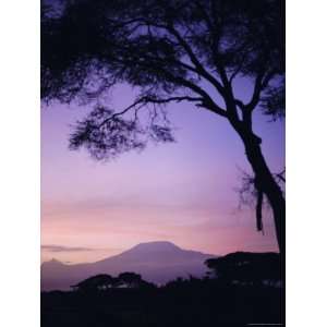 Sunrise, Mount Kilimanjaro, Amboseli National Park, Kenya, East Africa 