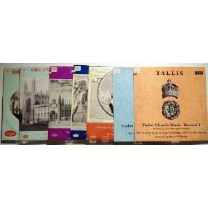  Tallis, Tudor Church Music, Gibbons, 6LPs, All Argo 