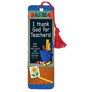  I Thank God for Teachers Bookmark 
