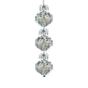  Elegant Lighting 8052G14C/RC Victoria 53 Inch High 9 Light 