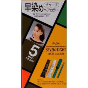    Paon Seven Eight Permanent Hair Color Kit 5 Matt Brown Beauty