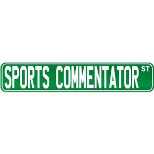 New  Sports Commentator Street Sign Signs  Street Sign Occupations 