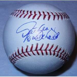  Steve Yaeger Autographed Major League Baseball W/PROOF 