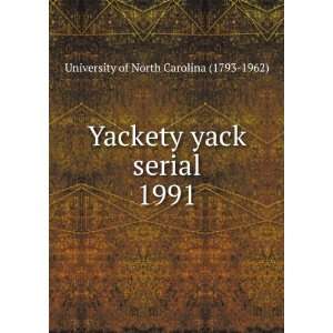 Yackety yack serial. 1991 University of North Carolina 