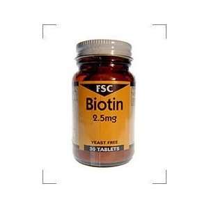 Fsc Biotin 2.5Mg 30 Tablets  Grocery & Gourmet Food