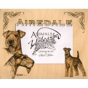    Airdale Lasered Engraved Dog Photo Matte 5x7