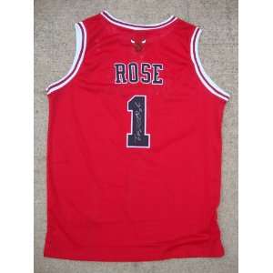  Chicago Bulls DERRICK ROSE Signed Autographed NBA Jesrey 