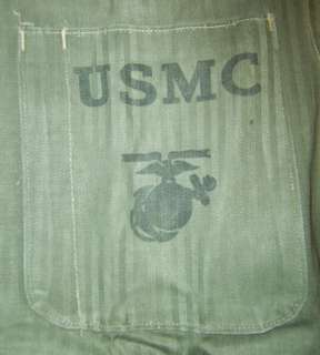 Original WW2 USMC M41 HBT Shirt 44 Chest  