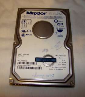 MAXTOR DIAMONDMAX Plus 9 120GB IDE HDD 6Y120PO w/Warnty 000047386358 