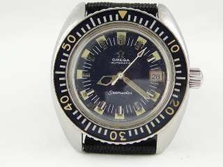   1960s BIG Omega Seamaster 120M Diver Auto Watch Cal 565  