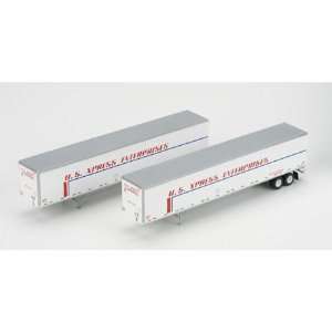 HO RTR 53 Wabash Duraplate Trailer,US Xpress#1(2) Toys & Games