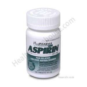 Aspirin (81mg)   120 Enteric Coated Tablets Health 