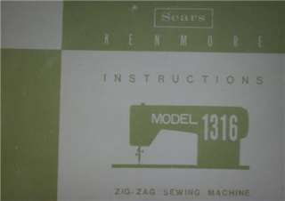 Kenmore 158.13160 Sewing Machine Manual On CD  