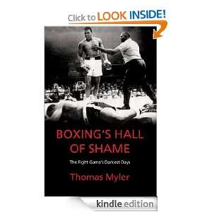 Boxings Hall of Shame Thomas Myler  Kindle Store