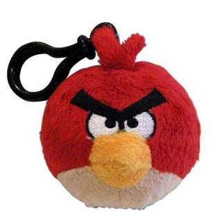 Angry Birds Plush Backpack Clip Red Bird *New*  