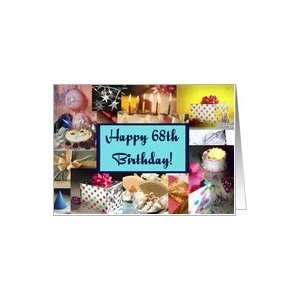  Collage 68th Birthday Card Card Toys & Games