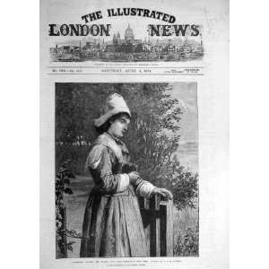    1874 Luxmore Homeward Serene Lady Benediction Print