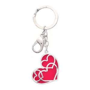  [Aznavour] Heart Holic Key Chain / Hot Pink. Office 