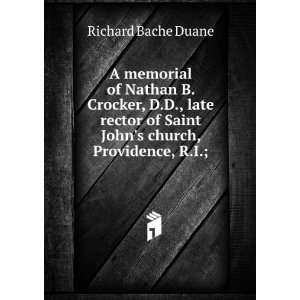   church, Providence, R.I.; Richard Bache Duane  Books