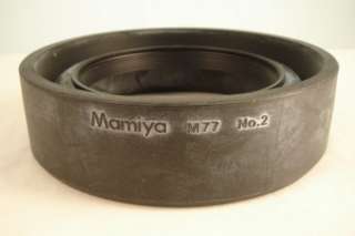 Mamiya M77 No. 2 Rubber Lens ShadeHood for RZ67 RB67. Designed for 127 