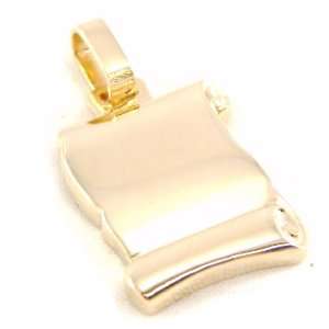  Pendant plated gold Parchemin. Jewelry