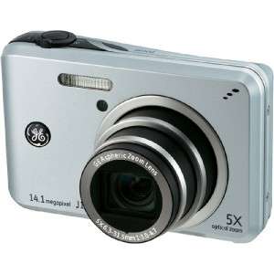 GE J1455 Silver 14MP Digital Camera 5x Optical Zoom 810027016034 