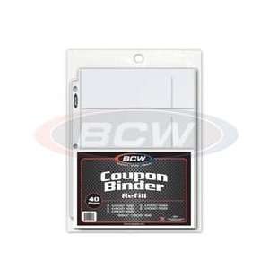  BCW Coupon Saver Starter Refill Pack / Coupon Binder 