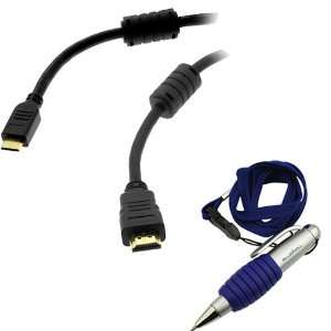  GTMax 15FT Mini HDMI With Ethernet Cable + Pen with 