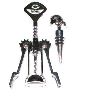  BSS   Green Bay Packers NFL Wine Opener Set Everything 