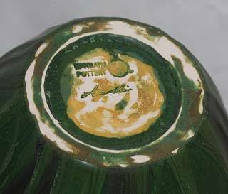 Ephraim Faience Pottery Japanese Iris Vase 417  