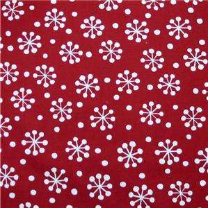 Marcus Brothers Cotton Fabric Bright Red & White FQs  