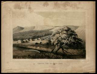 1855 Print Pacific Railroad Surveys Jefferson Davis Comanche Camp 