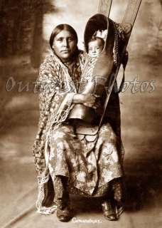 Photo Indian Native American Comanche Cradle Board #2  