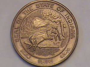 Indiana Sesquicentennial Anniversary Medal, 1816  1966  