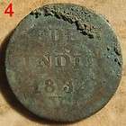 1834 COIN VOC PENNY DUTCH DUIT US COLONIAL 2 cent
