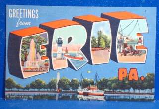 1950 ERIE, PA Postcard  