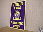 lsu fans parking only sign louisiana state university expedited 
